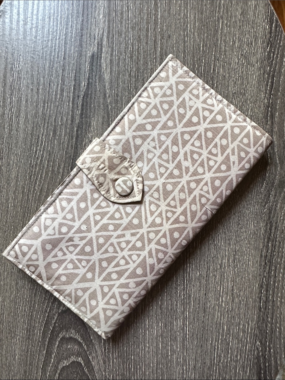 Handwoven Silk Geometric Patterned Fabric Wallet